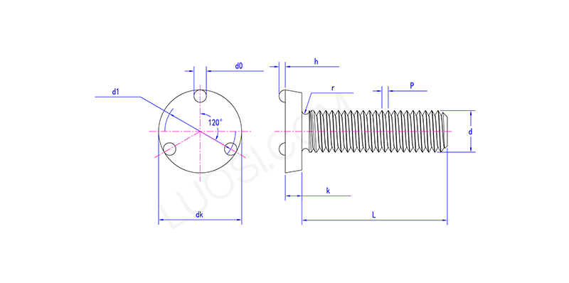Flush Mount Face Projection Welding Bolt