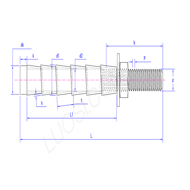 Self anchoring expansion bolts