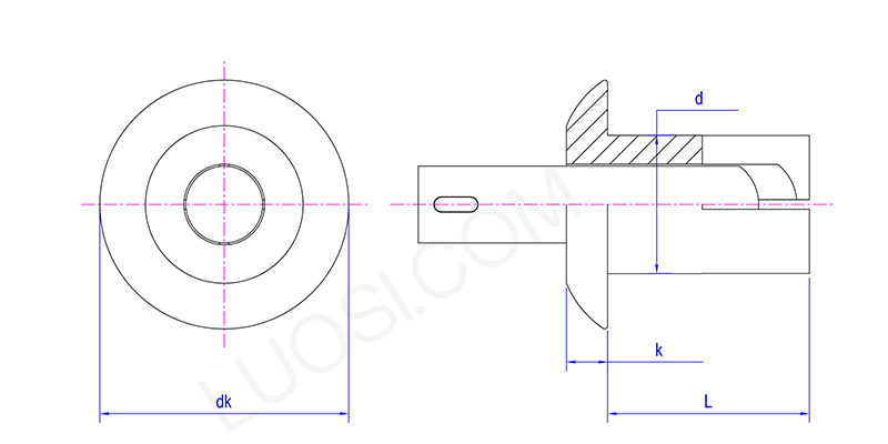 Multi Material Core Penetrating Rivet