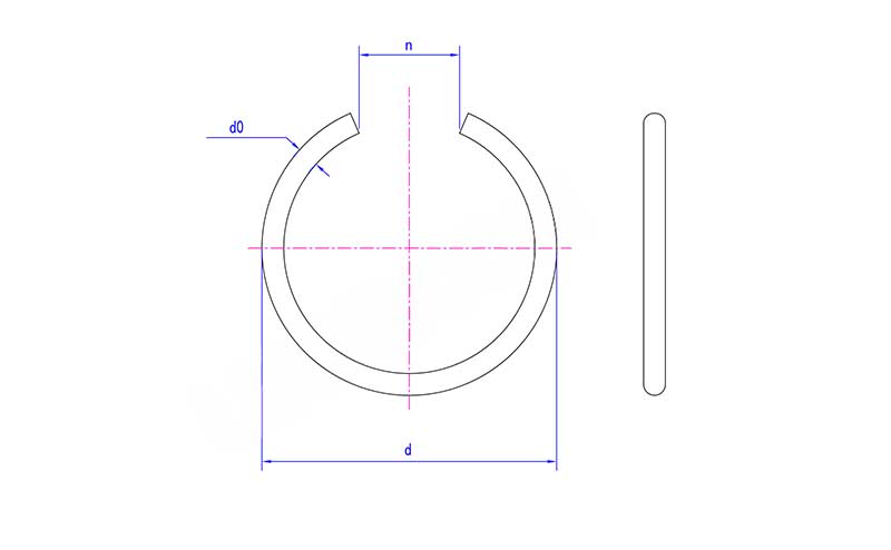 Snap Rings For Bores Round Wire