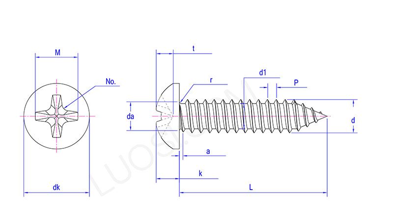 Pan Head Self Tapping Screws