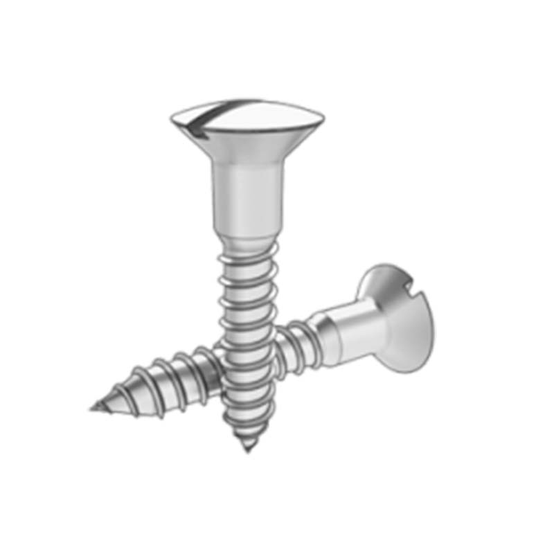 すりわり付き皿頭木ねじ